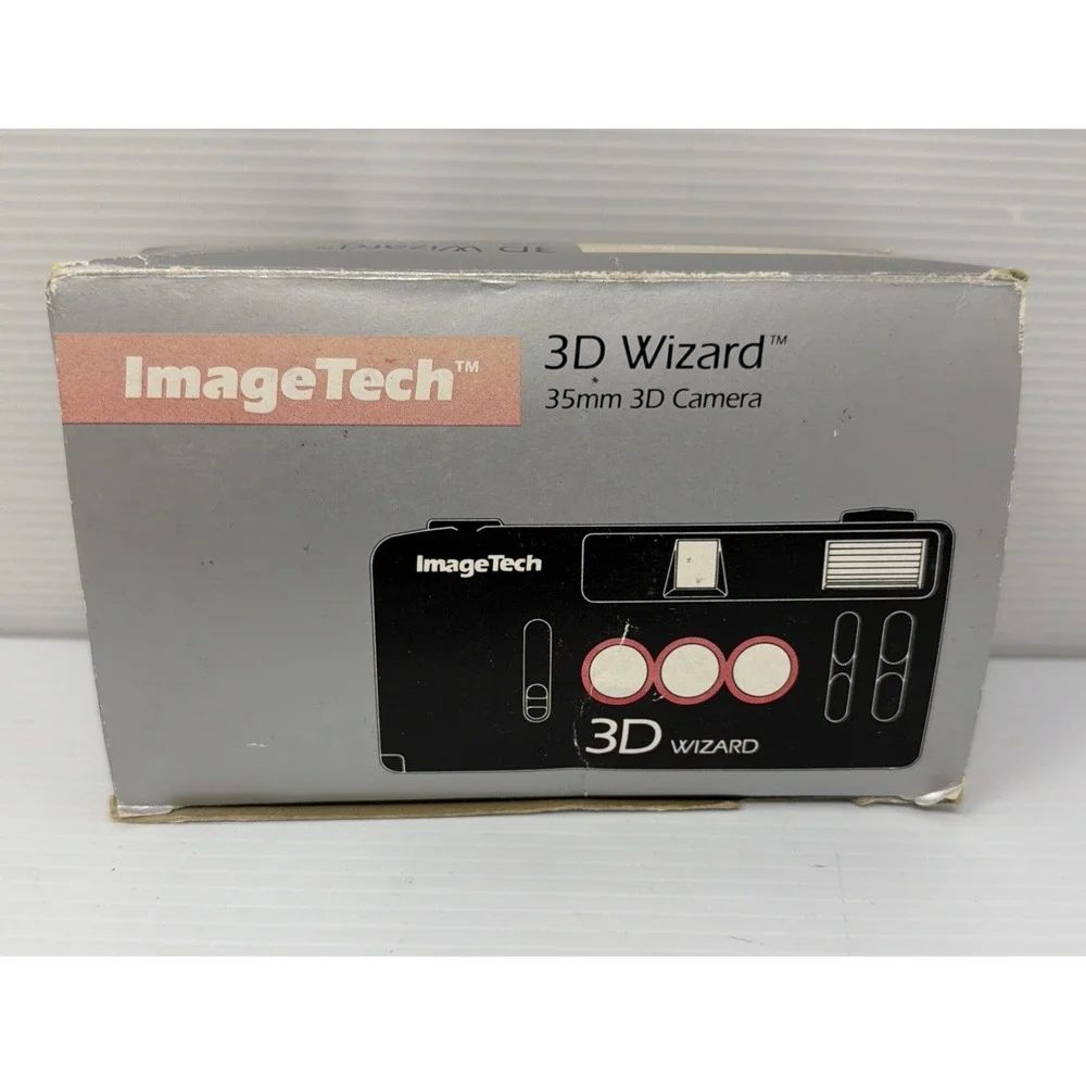 ImageTech 3D Wizard 35mm Lenticular Camera Vintage Rare Tested Working NOS